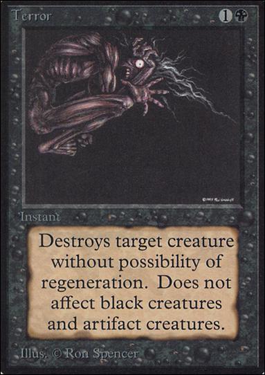 Magic the Gathering: Limited Edition Alpha (Base Set) card 130 Terror
