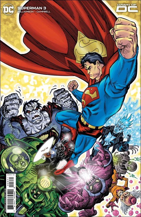 Superman (2023) issue 3-H Scott Kolins 1:50 Cardstock Cover