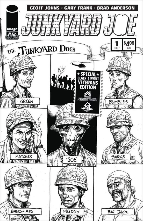 Junkyard Joe issue 1-J Veterans Edition B&W Cover E