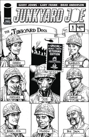 Junkyard Joe issue 1-J Veterans Edition B&W Cover E