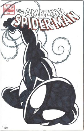 Amazing Spider-Man (1963) issue 648-M DF Blank Cover (Sgnd & Remkd by K Haeser) 1/299