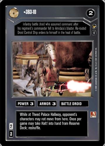 Star Wars: Theed Palace Limited (Base Set) card 7 3B3-10