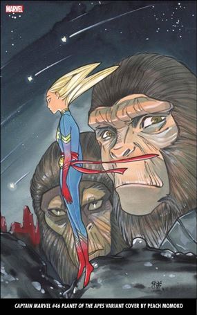Captain Marvel (2019) issue 46-C Peach Momoko Planet of the Apes Cover