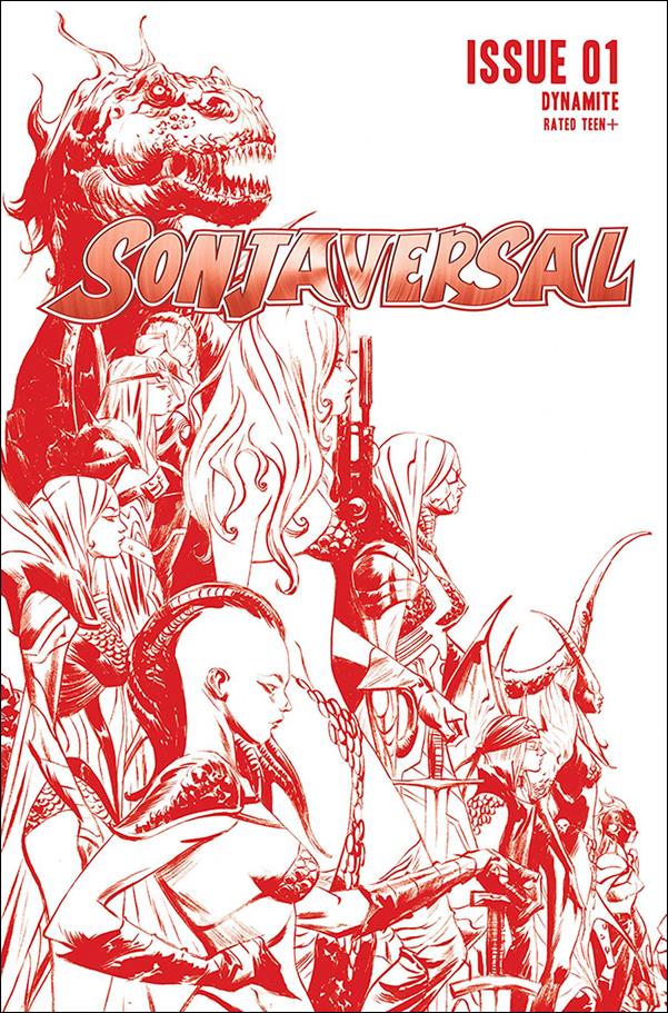 Sonjaversal issue 1-ZA Jae Lee Virgin Red Line Art Cover