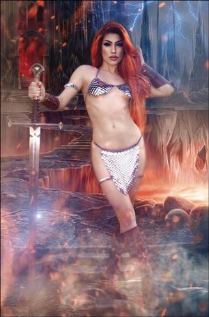 Immortal Red Sonja issue 8-H 1:20 Cosplay Virgin Photo Cover