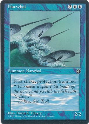 Magic the Gathering: Homelands (Base Set) card 35 Narwhal
