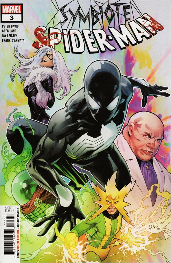 Symbiote Spider-Man issue 3-B Greg Land Carnage "Symbiote" Logo Cover