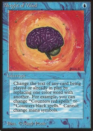 Magic the Gathering: Limited Edition Beta (Base Set) card 79 Sleight of Mind