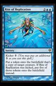 Magic The Gathering: Zendikar (Base Set) card 61 Rite of Replication