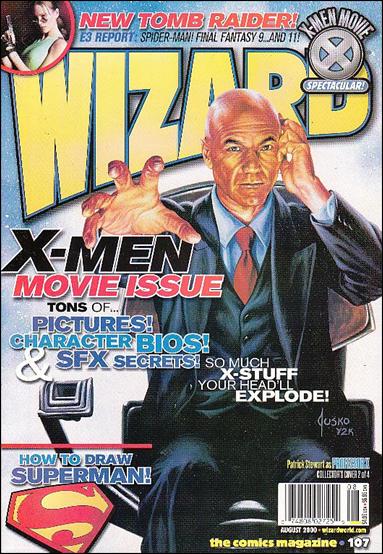 Wizard: The Comics Magazine issue 107-B Joe Jusko Professor X Cover