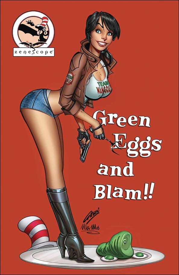 Man Goat & the Bunnyman: Green Eggs & Blam! issue 1-D Paul Green 1:10 Cover