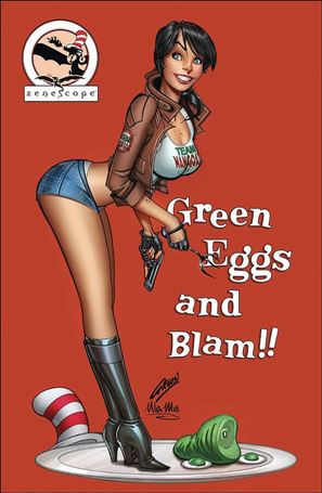 Man Goat & the Bunnyman: Green Eggs & Blam! issue 1-D Paul Green 1:10 Cover