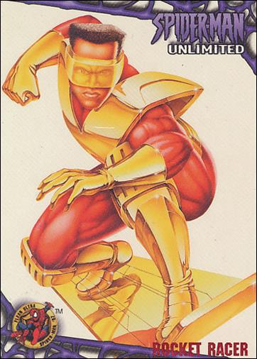 1997 Fleer Ultra Spider-Man (Base Set Red) card 63 Rocket Racer