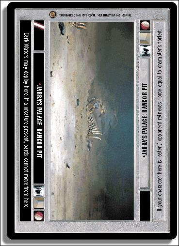 Star Wars: Jabba's Palace Limited (Base Set) card 76 Jabba's Palace: Rancor Pit
