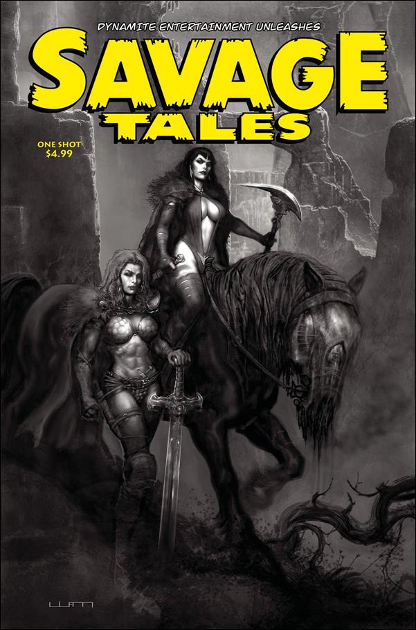 Savage Tales (2022) issue One Shot-H Liam Sharp 1:10 Black & White Cover