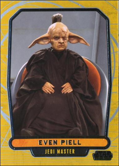 Star Wars Galactic Files (Base Set) card 28 Even Piell Jedi Master