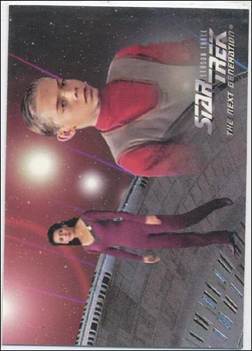 Star Trek: The Next Generation - The Episode Collection Season Three (Base Set) card 205 Mission Chronology - Card A