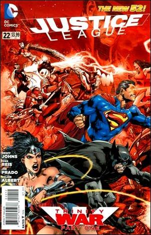 Justice League (2011) issue 22-I Ivan Reis Connecting Red Cover (2nd Printing)