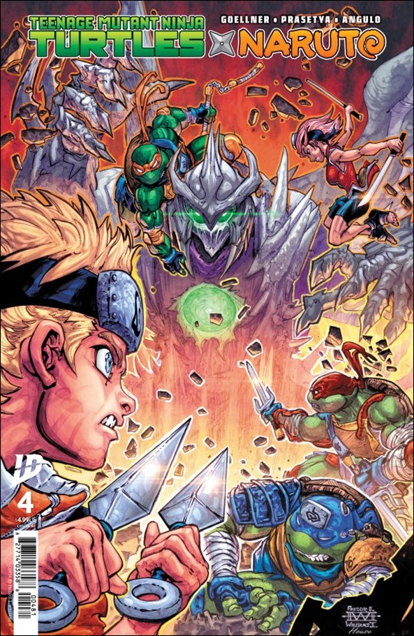 Teenage Mutant Ninja Turtles x Naruto issue 4-H Freddie E. Williams II 1:100 Cover