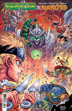 Teenage Mutant Ninja Turtles x Naruto issue 4.00-H Freddie E. Williams II 1:100 Cover