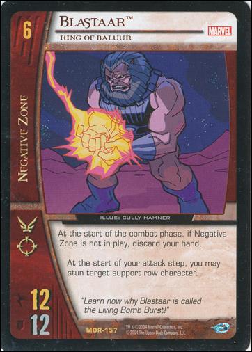 Marvel Origins: VS System (Base Set) card MOR-157-B Blastaar