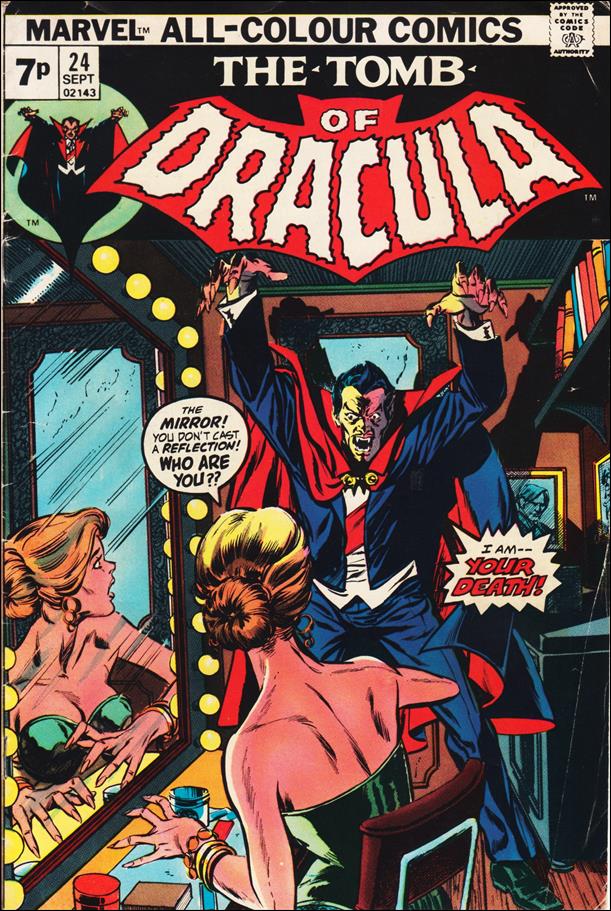 Tomb of Dracula (1972) issue 24-B UK Price Cover