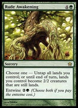 Magic the Gathering: Fifth Dawn (Base Set) card 92 Rude Awakening