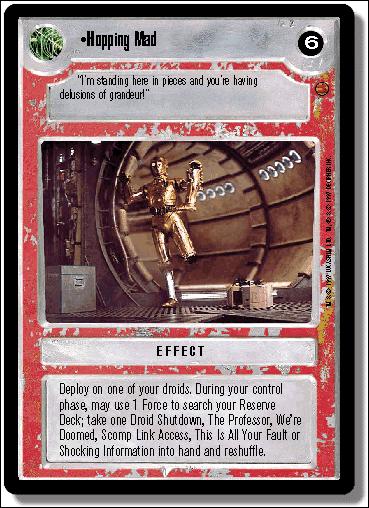 Star Wars: Cloud City Limited (Base Set) card 116 Hopping Mad