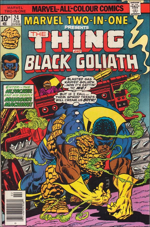Marvel Two-in-One (1974) issue 24-B UK Price Cover