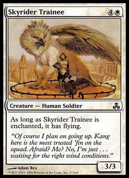Magic the Gathering: Guildpact (Base Set) card 17 Skyrider Trainee