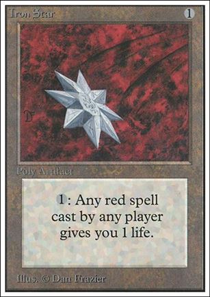 Magic the Gathering: Unlimited (Base Set) card 252 Iron Star