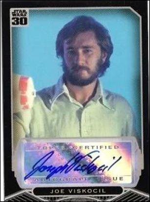 Star Wars 30th Anniversary (Autograph Subset) card nn10 Joe Viskocil 1/400 (1:1230 packs)
