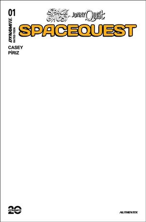 Space Ghost / Jonny Quest: Space Quest issue 1-H Authentix Blank Sketch Cover