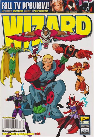 Wizard: The Comics Magazine issue 98-B Avengers: United They Stand Cover