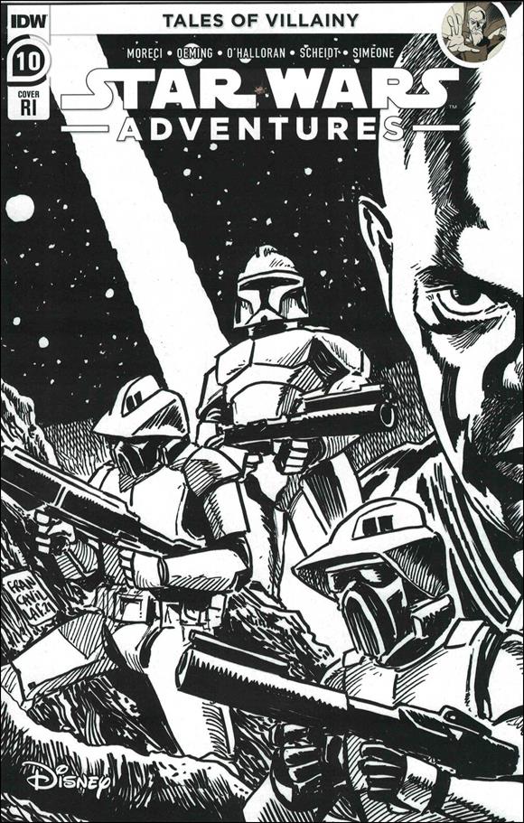 Star Wars Adventures (2020) issue 10-D Francesco Francavilla 1:10 Error B&W Cover