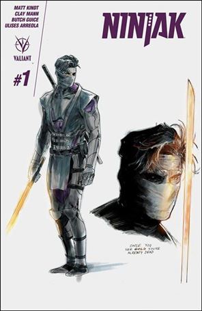 Ninjak (2015) issue 1-F Clay Mann Character Design Cover