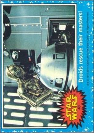 Star Wars: Series 1 (Base Set) card 40 Droids resuce their masters!