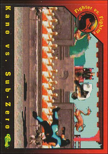 Mortal Kombat (Base Set) card 28 Kano vs. Sub-Zero