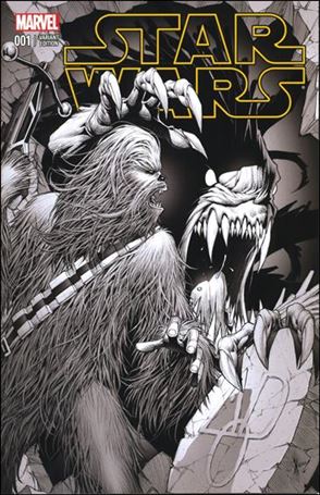 Star Wars (2015) issue 1-XB Dale Keown AOD Collectables B&W Cover 1/2000