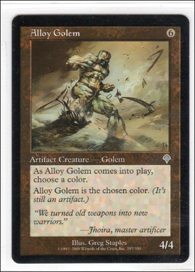 Magic the Gathering: Invasion (Base Set) card 297 Alloy Golem