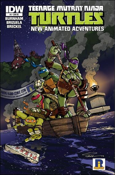 Teenage Mutant Ninja Turtles New Animated Adventures issue 4-C Ian Nichols Rhode Island Comic Con Cover