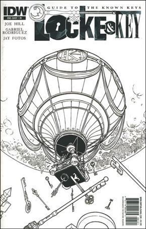 Locke & Key: Guide To Known Keys issue nn-B B&W 1:10 Cover