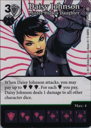Marvel Dice Masters Guardians of the Galaxy  card 50 Daisy Johnson: Mister Hyde's Daughter