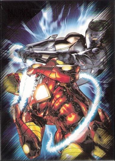 Marvel Heroes and Villains (Base Set) card 17 Iron Man vs Whiplash