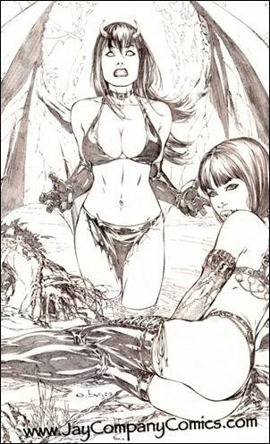 Purgatori (2005) issue 3-D Jay Company EBas Sketch Cover 1/100