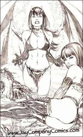 Purgatori (2005) issue 3-D Jay Company EBas Sketch Cover 1/100