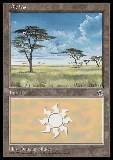Magic the Gathering: Portal (Base Set) card 196 Plains