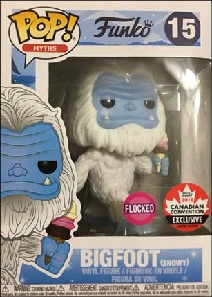 POP! Myths figure 15-B Bigfoot (Snowy) (Flocked) Canadian Convention