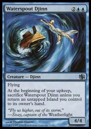Magic the Gathering: Duel Decks: Jace vs. Chandra (Base Set) card 11 Waterspout Djinn