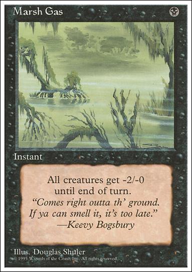 Magic the Gathering: 4th Edition (Base Set) card 146 Marsh Gas